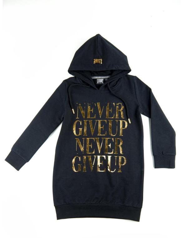 Girl hoody maxi Never Give Up