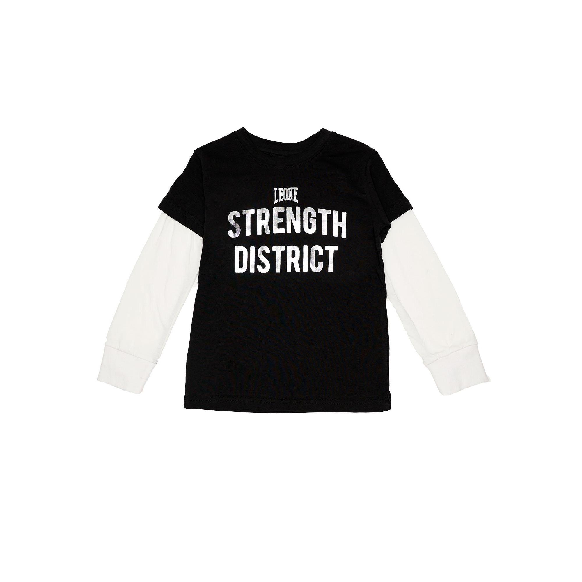 T shirt gar on double manche argent