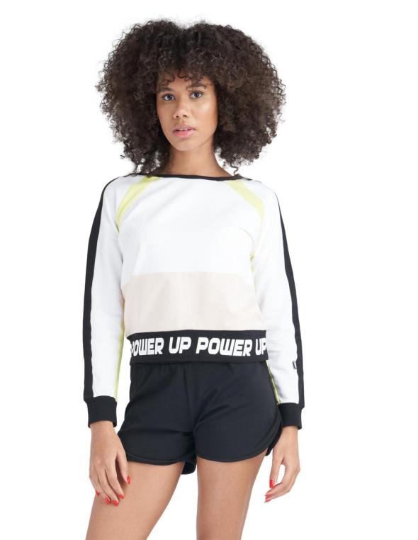 Felpa girocollo da donna Neon