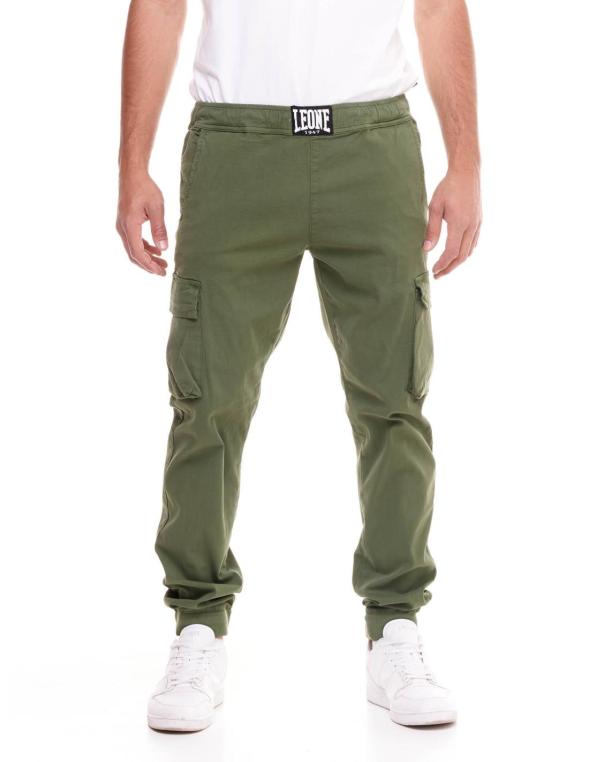 Pantaloni cargo con polsino...