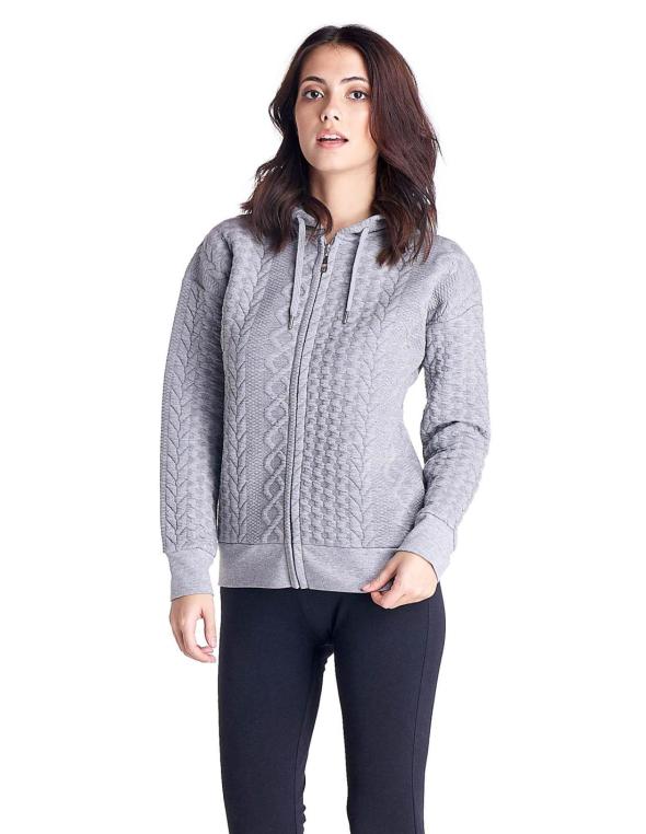 Woman bonded hoody...
