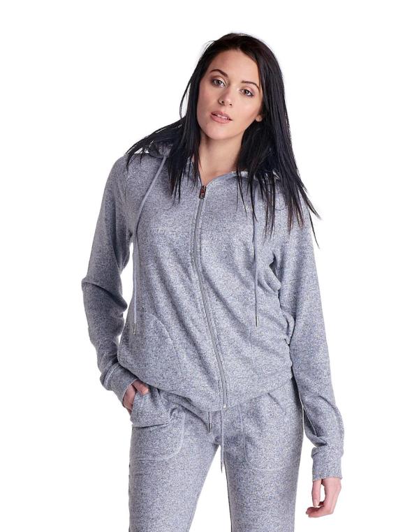 Woman hoody full zip Sequin 2