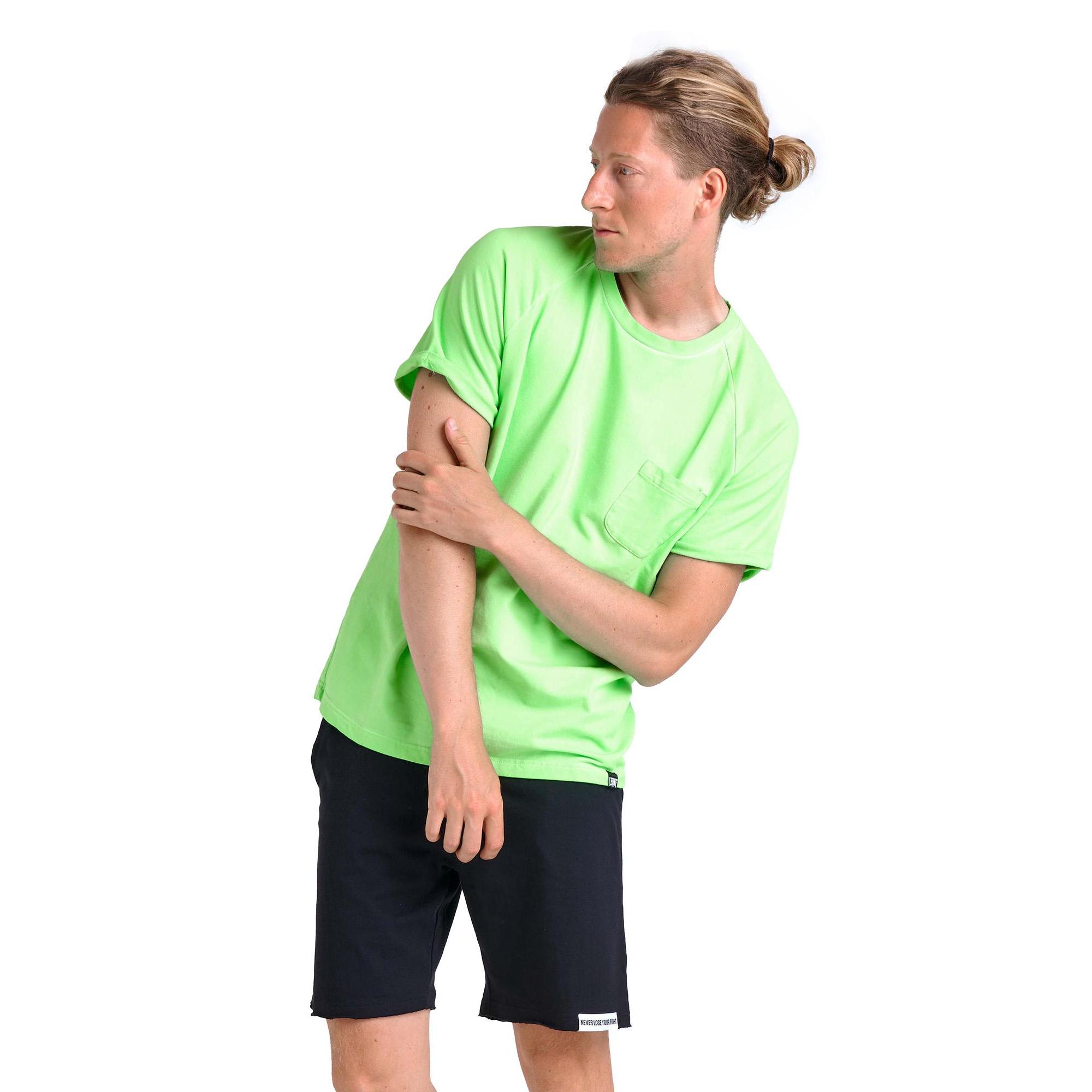 T shirt a maniche corte in felpa da uomo City Fluo