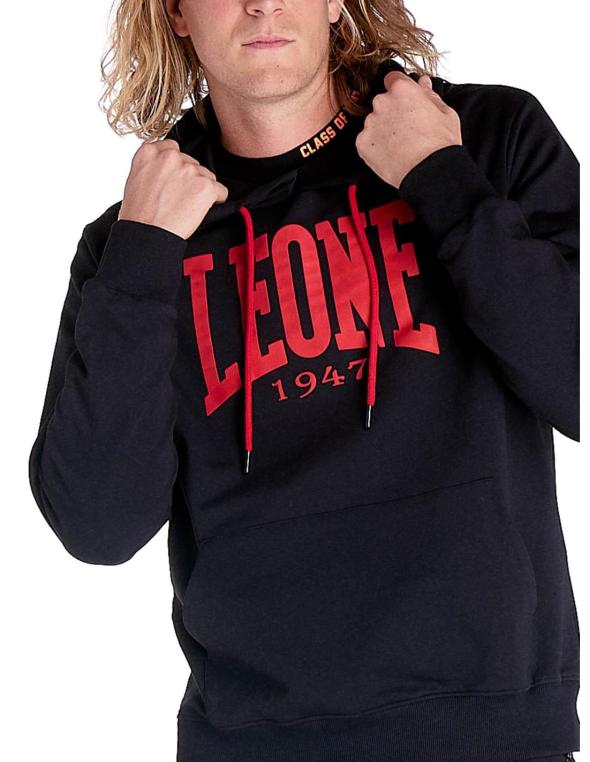 Sudadera oversize de hombre Active Leone con capucha y cremallera completa