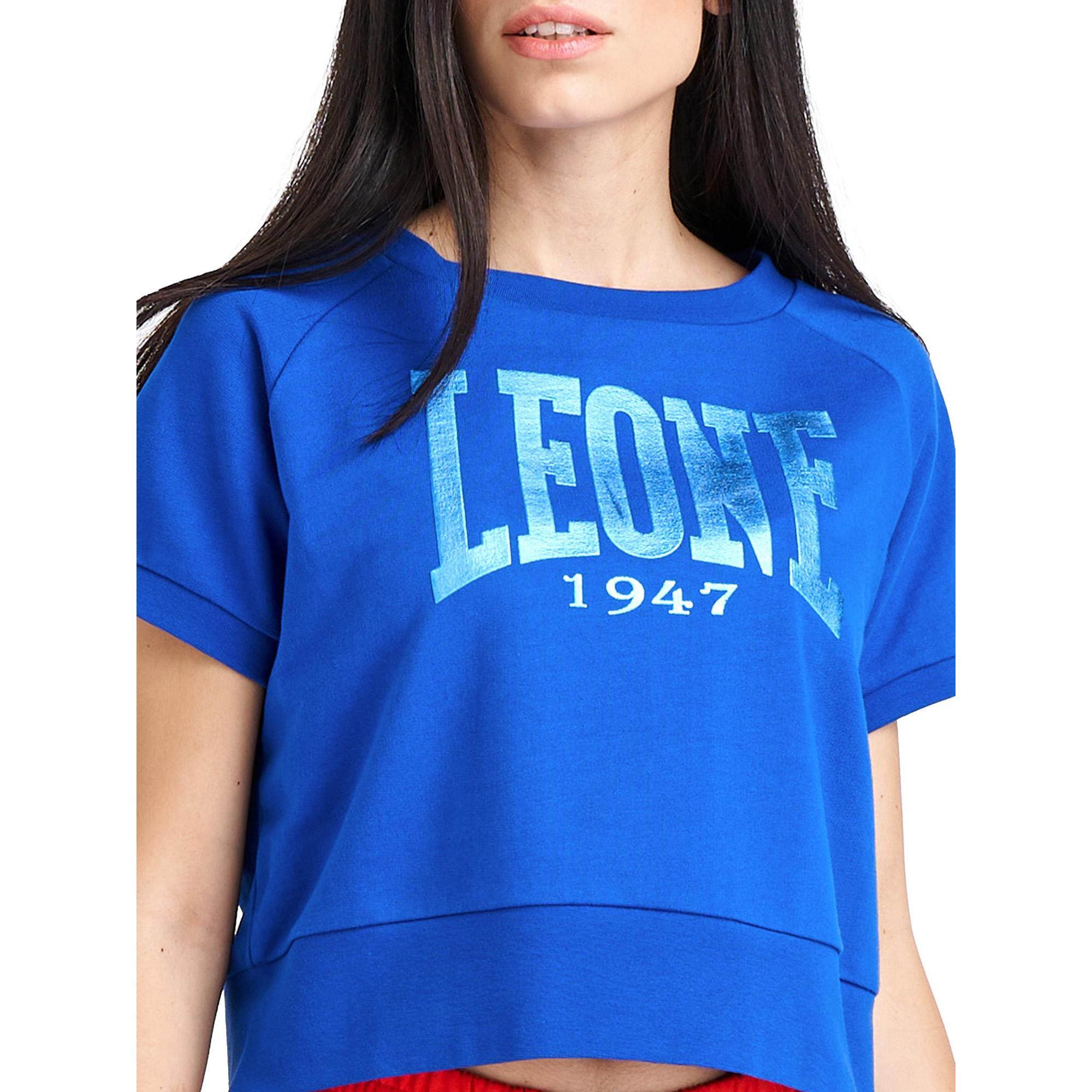 T-shirt da donna in felpa a maniche corte Live in Colors