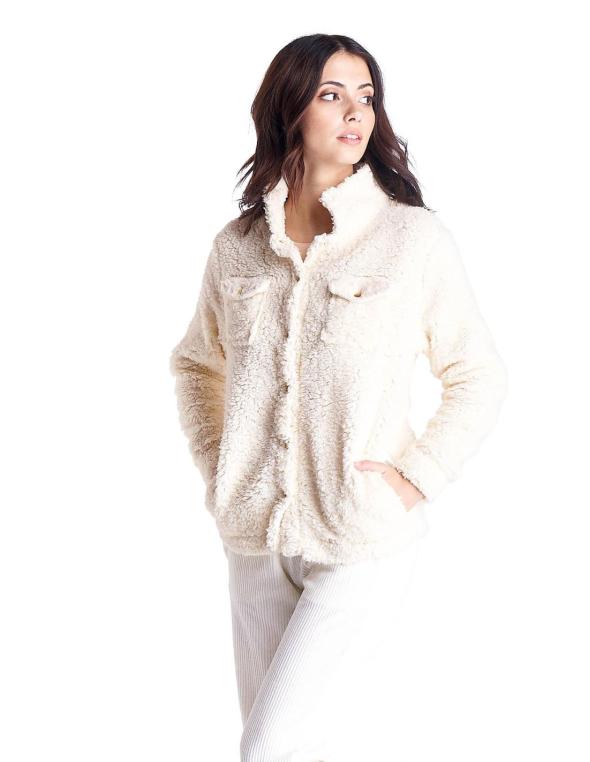 Camicia in sherpa con...