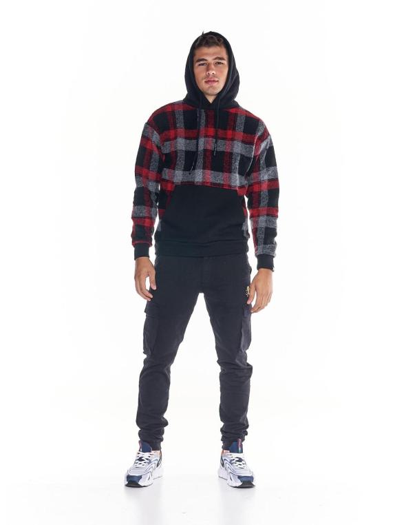 Man hoody tartan Work Leisure 2