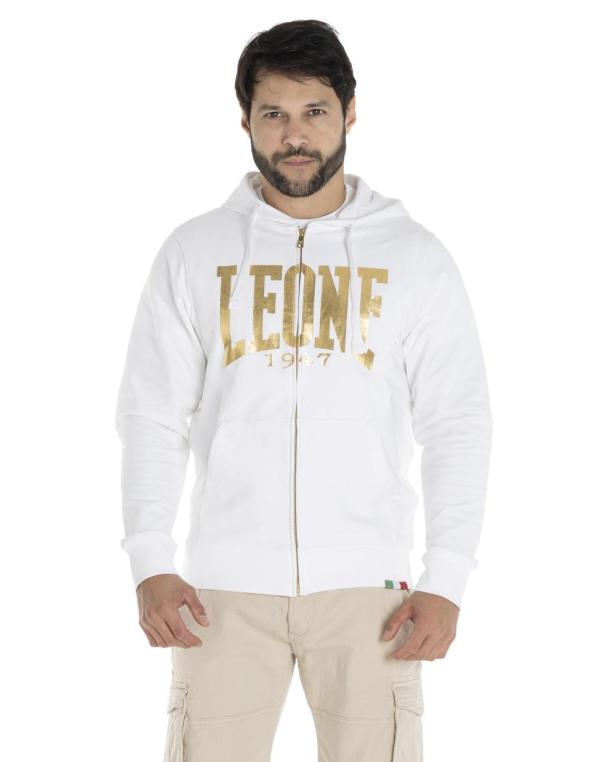Man hoody full zip Gold
