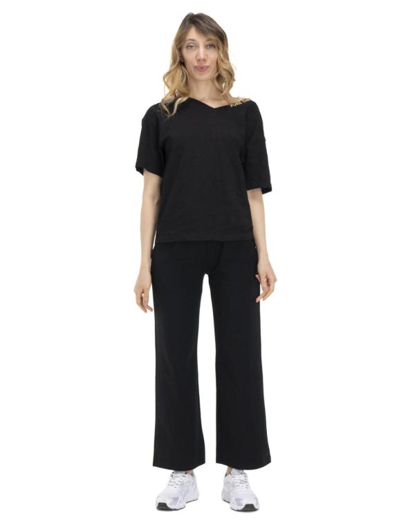 Woman V neck t-shirt Earth... 2