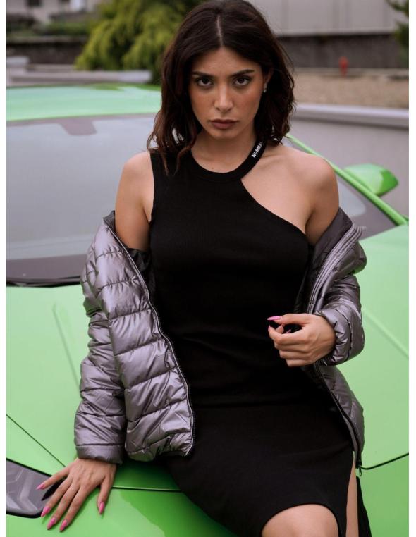 Woman long dress Black Boring