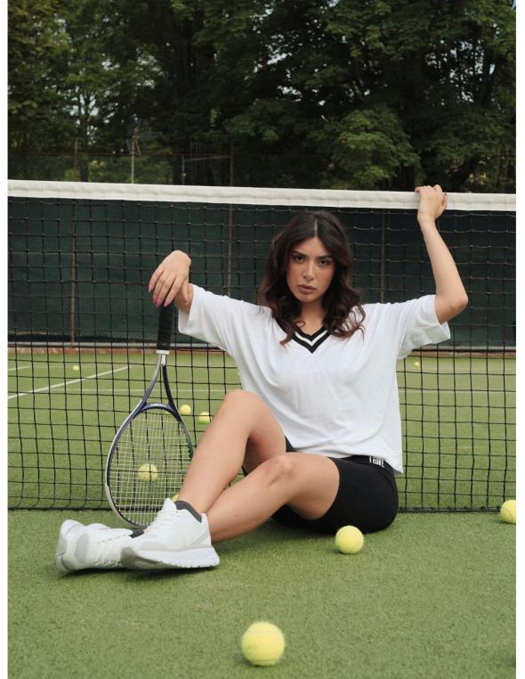 Felpe a V da donna Black...