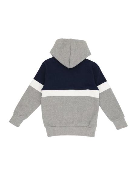 Felpa con cappuccio Leone bambino big logo Grey Boy