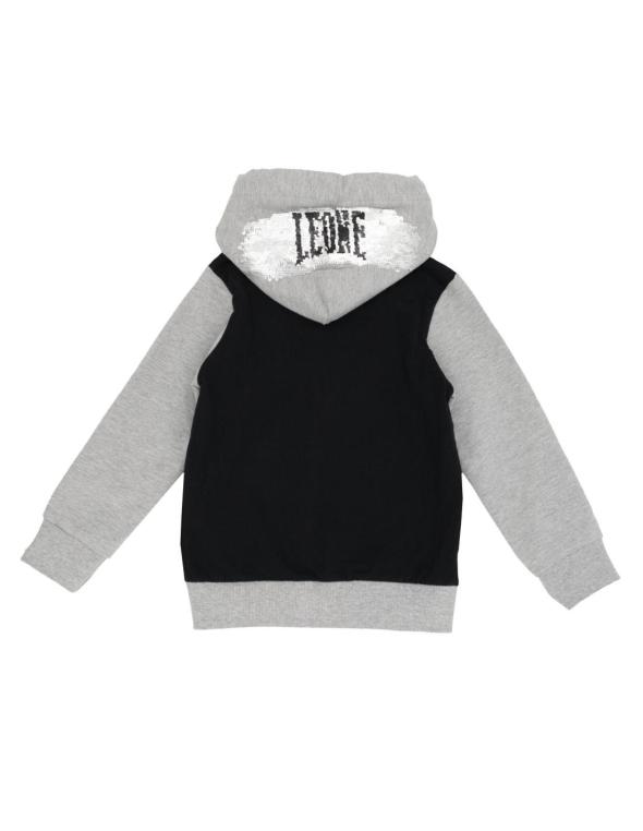 Girl hoody full zip Super Grey 2