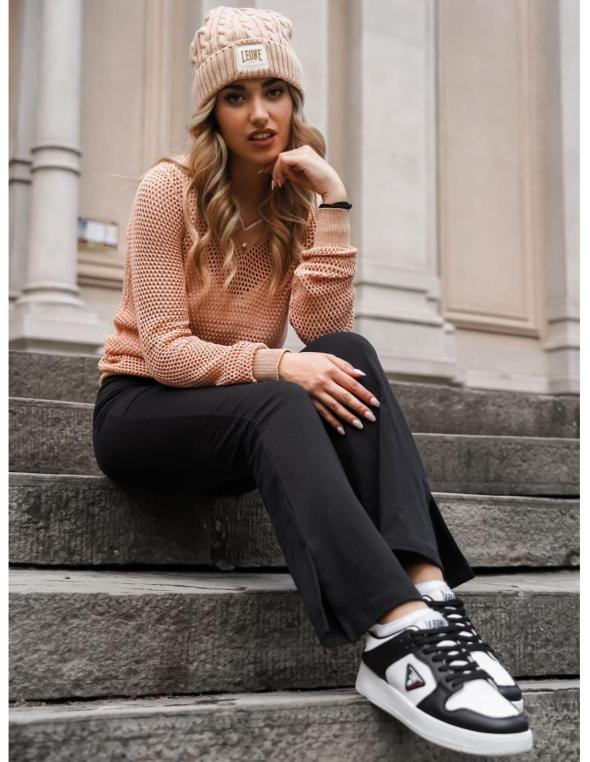 Woman leggings open hem Basic