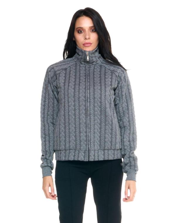 Woman high collar bonded... 2