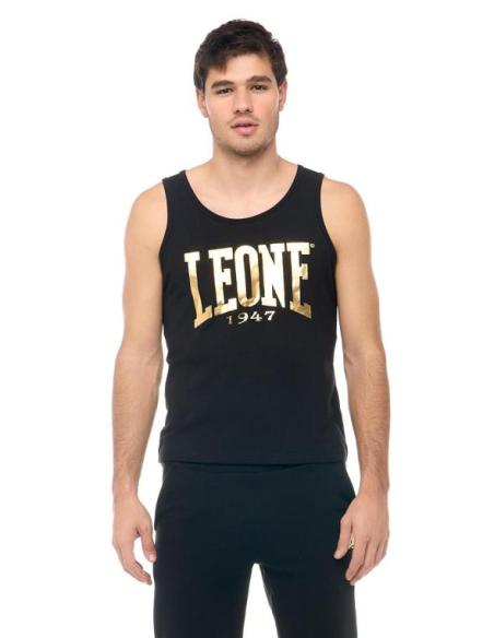 Canotta da uomo fitness in cotone Leone New Gold
