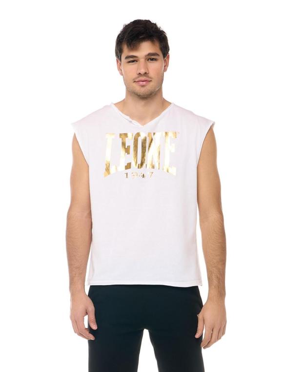T-shirt smanicata con...