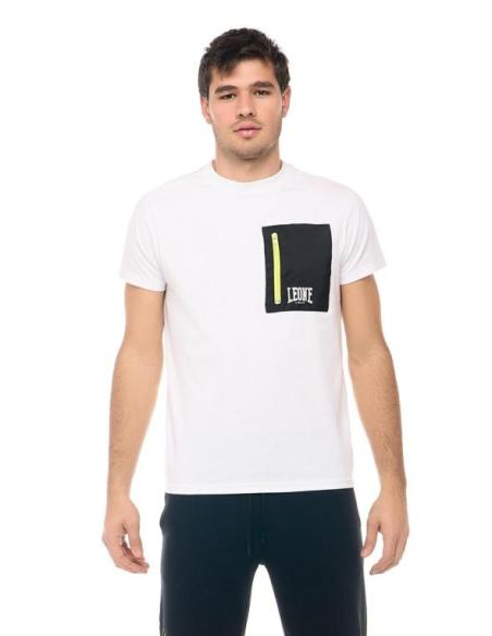 T shirt a maniche corte uomo con tasca con zip Leone Active