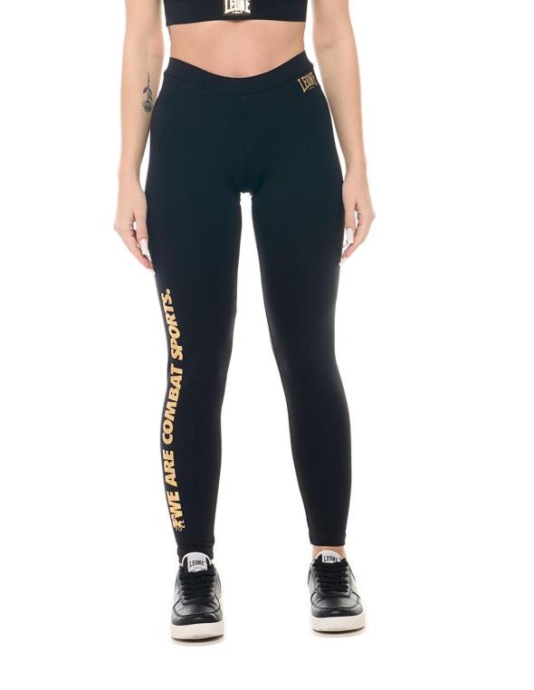 Leggings da donna logo oro...