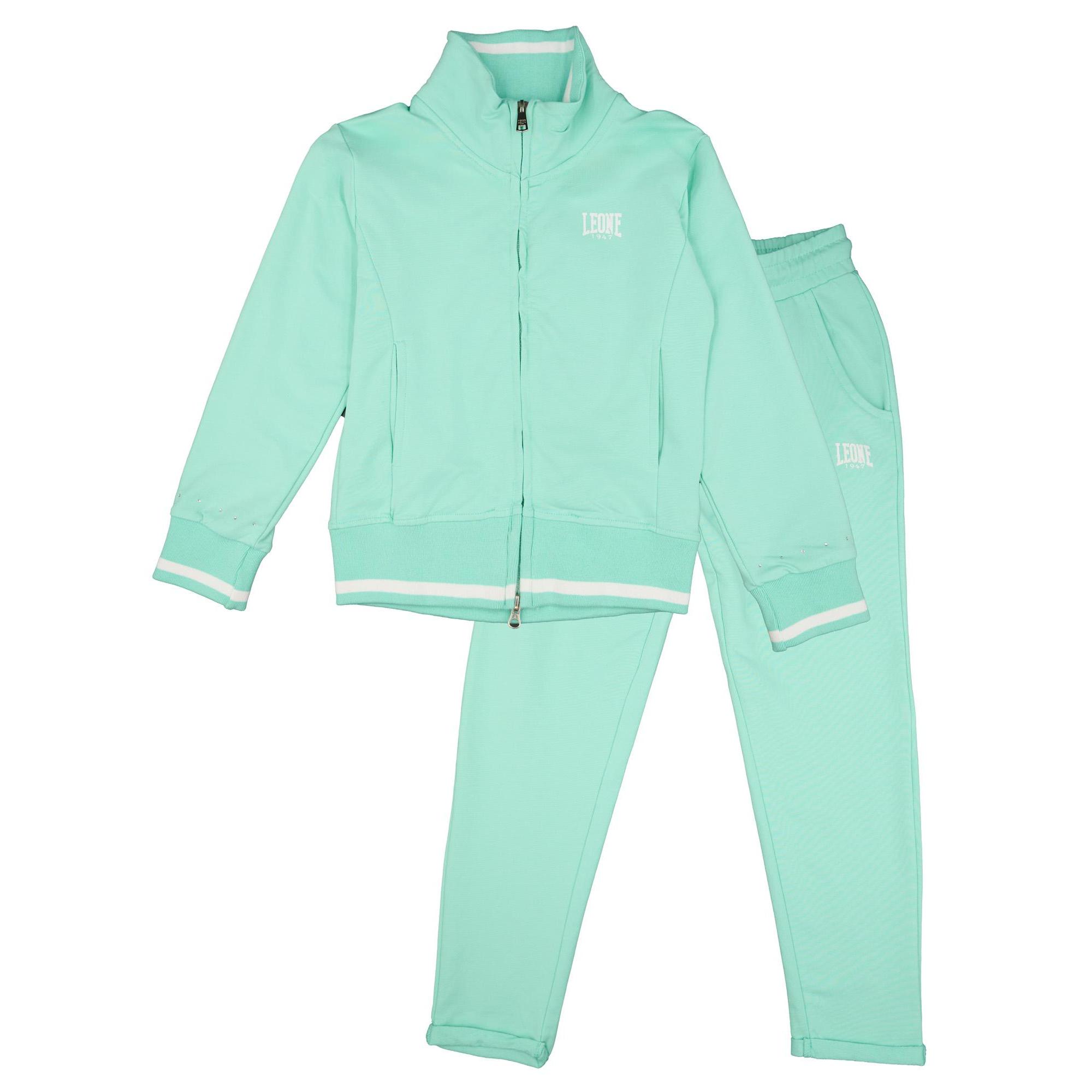 Tuta da bambina non Felpeta con colletto e zip Leone Bright