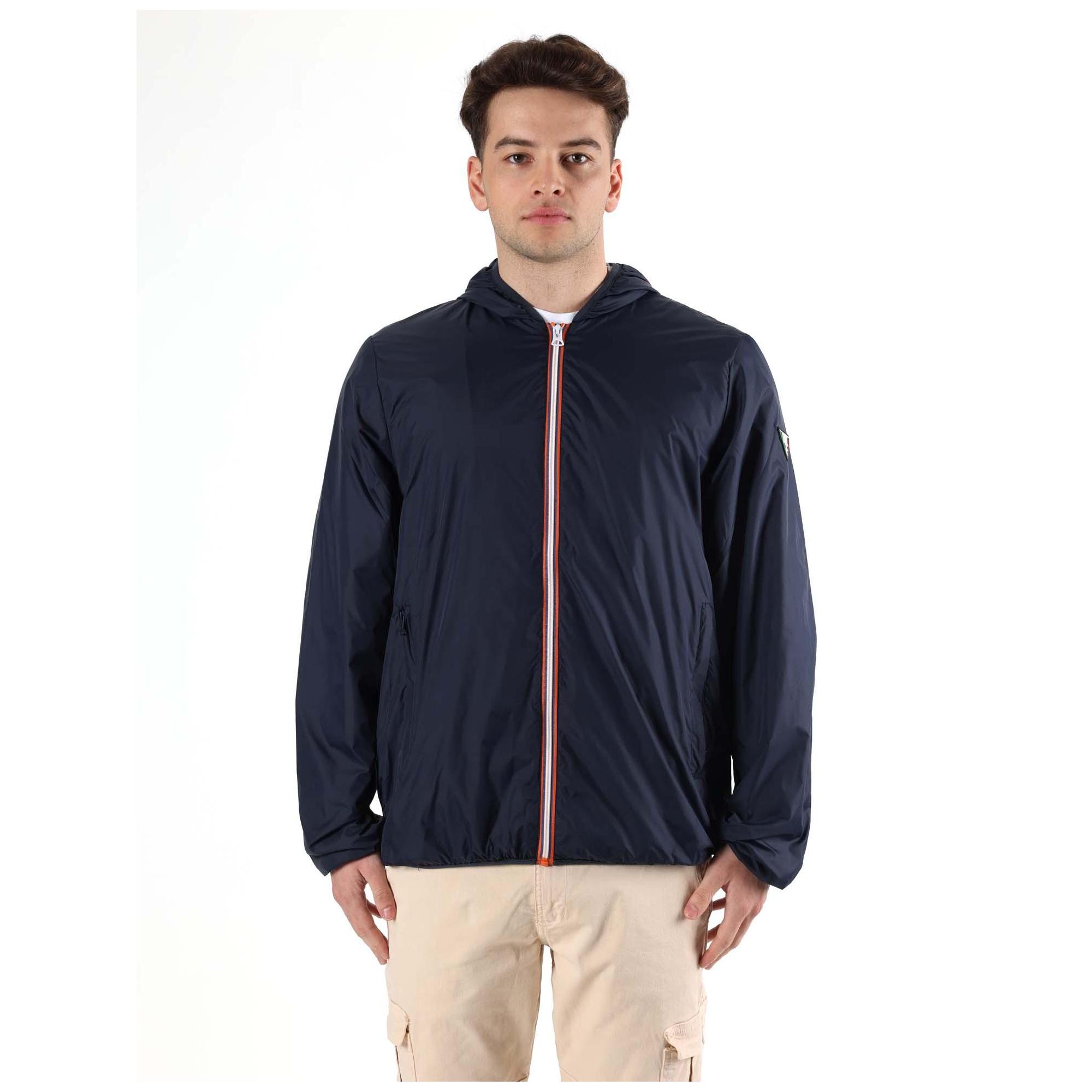 Giacca K-Way con cappuccio e zip Leone Basic
