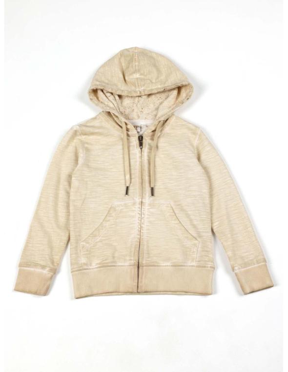 Girl hoody full zip Lace