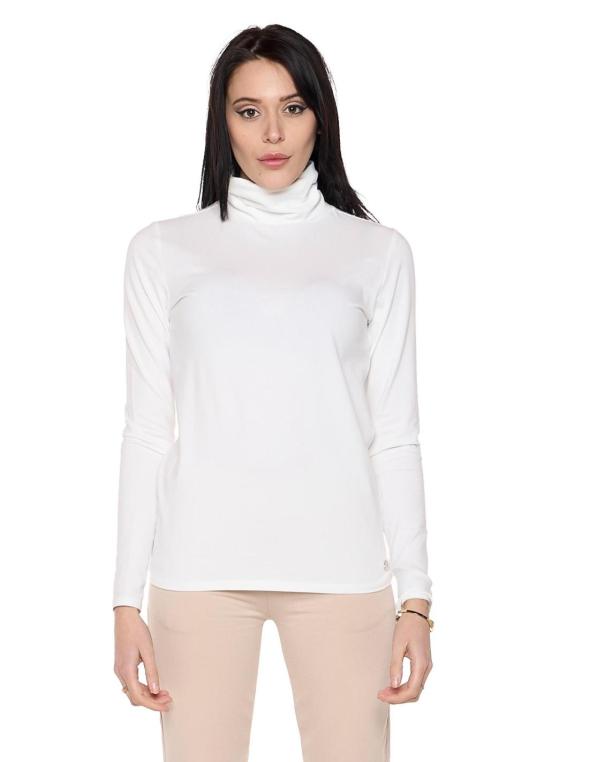 Woman high collar t-shirt...