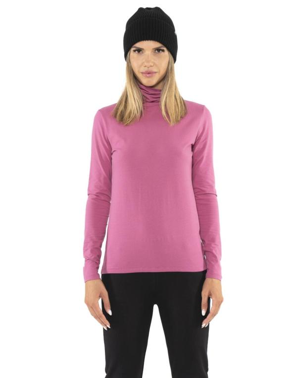 Woman high collar t-shirt...