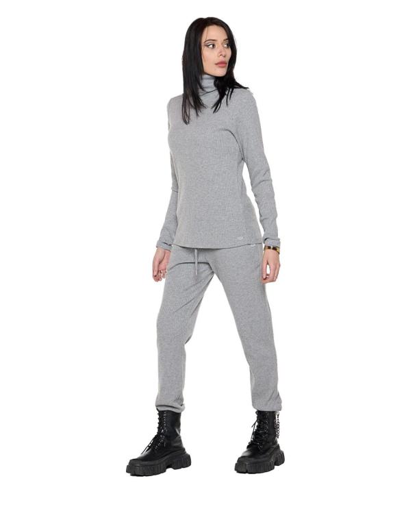 Woman rib t-shirt Pearl 2