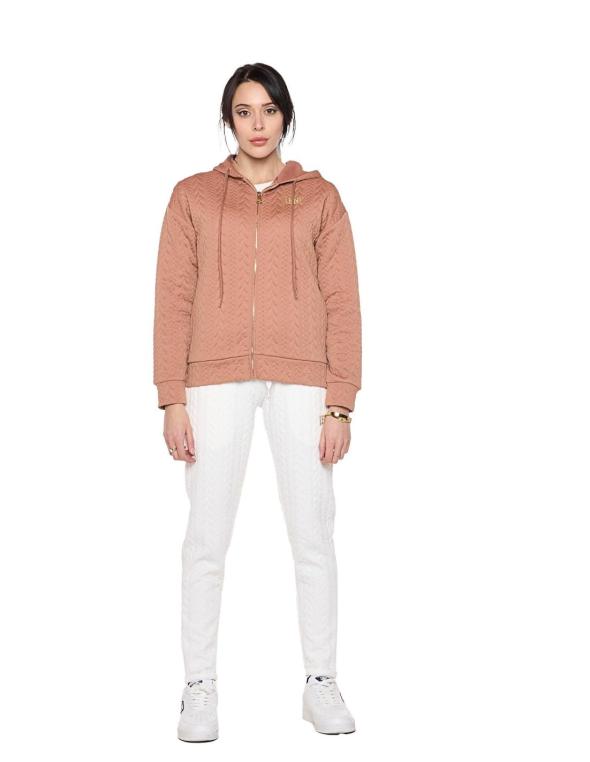 Woman bonded hoody Relaxed