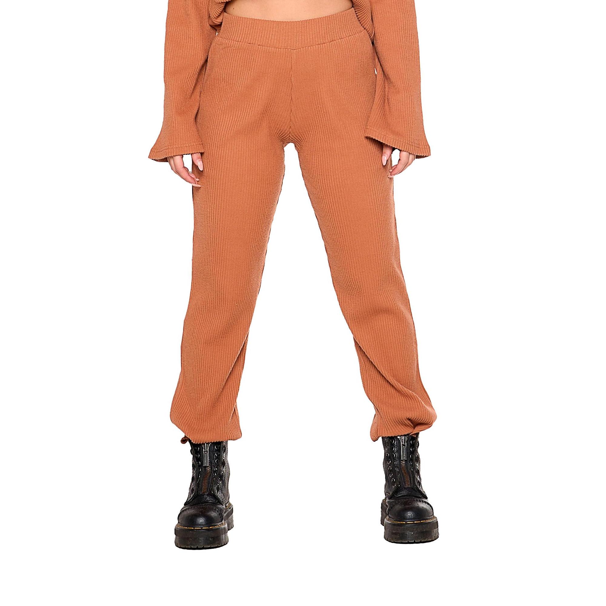 Pantalon palazzo cotele femme hiver Relaxed