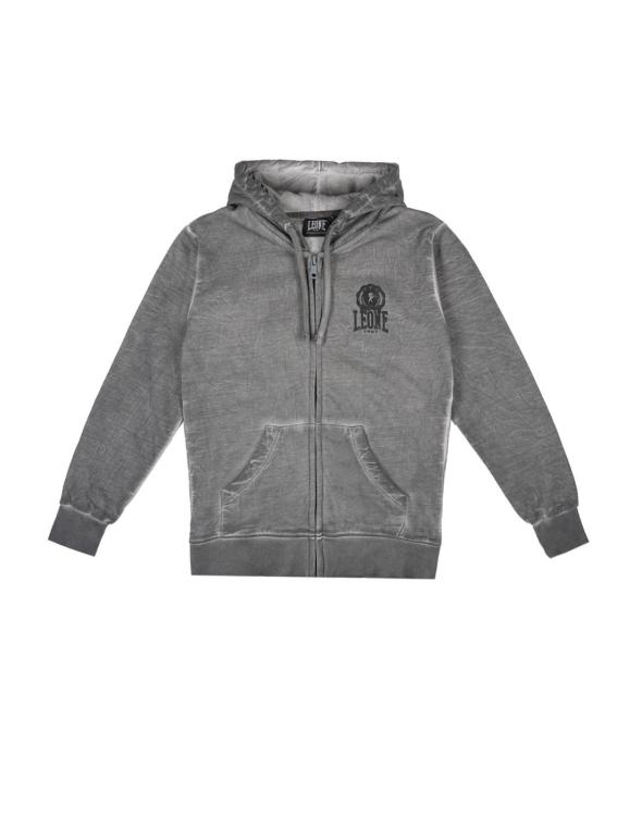 Boy hoody full zip Washed