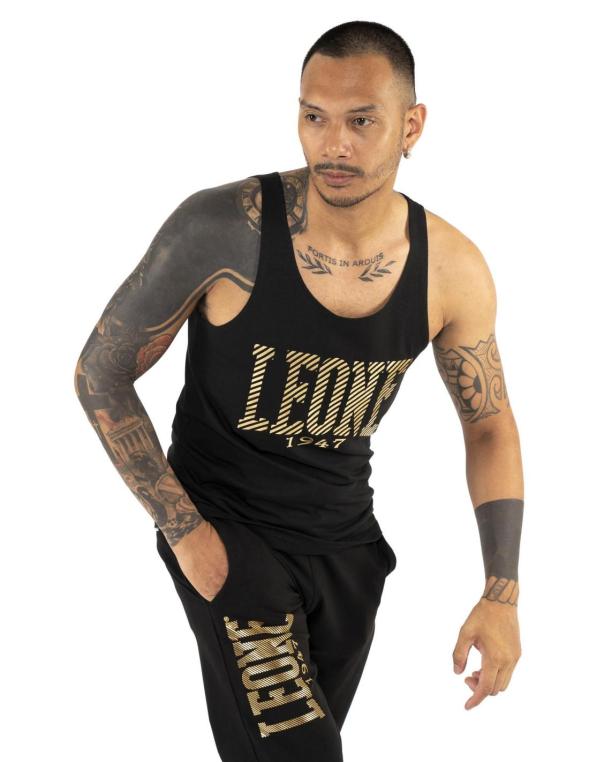 Man tank Stripe Gold