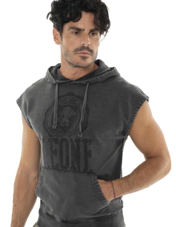Man hoody sleeveless Old Wash