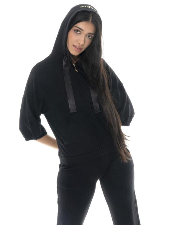 Woman hoody short sleeves Gold