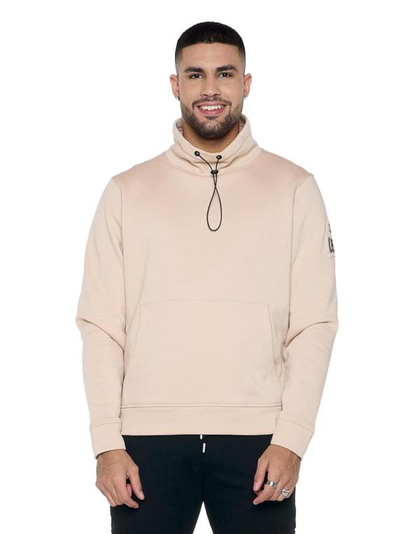 Felpa Uomo Micropile Be Board Con Zip | Taglie Forti 3XL-6XL | Bandiera Canadese Ricamata