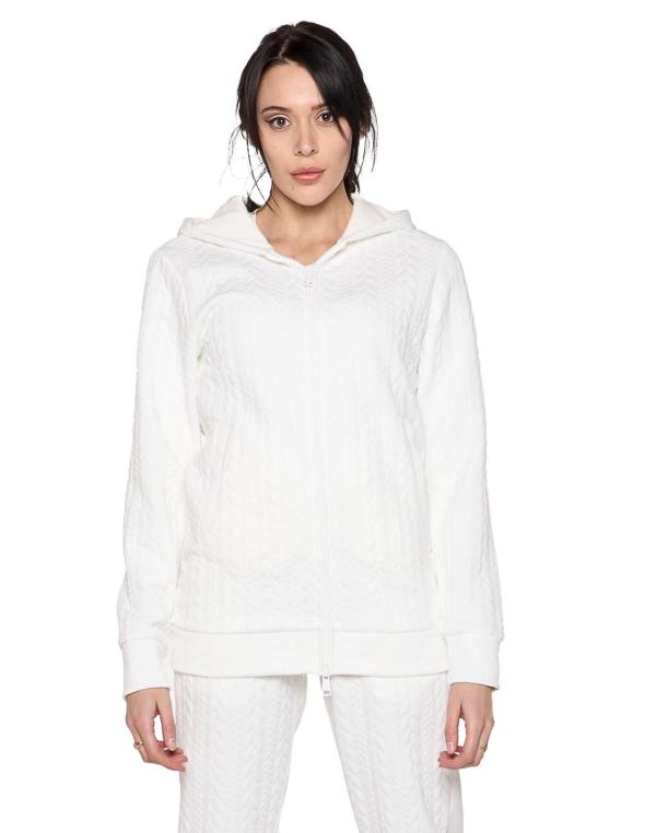 Woman bonded hoody Relaxed 2