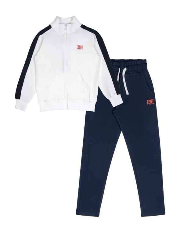 Tuta Bambino Felpa Con Cappuccio E Joggers - 100% Cotone, Sportiva, Taglie 3-14 Anni