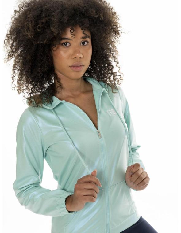 Woman hoody full zip Bright