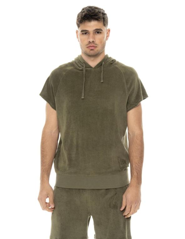 Man hoody sleeveless Natural
