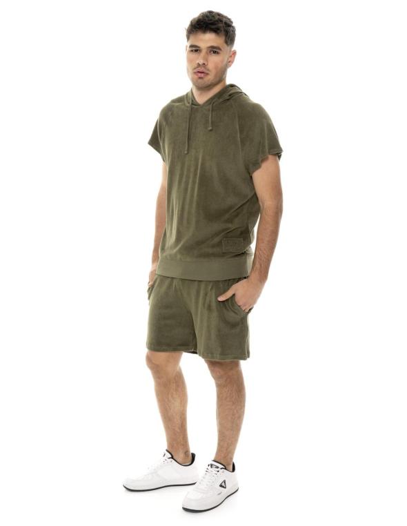 Man hoody sleeveless Natural 2