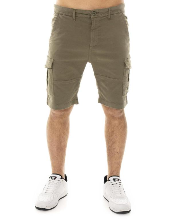 Pantaloncini cargo in twill...