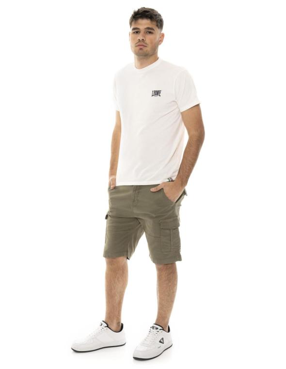 【U LAN】Star Patch Bermuda Half Pants RELAXED BAGGY STAR PATCH DENIM BERMUDA SHORTS - Light blue