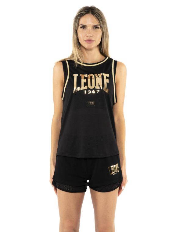 Woman tank mesh Gold