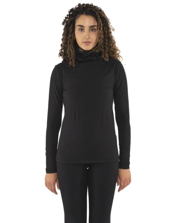 Woman high collar Never...