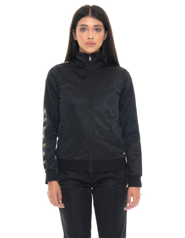 Woman full zip Gold Studs