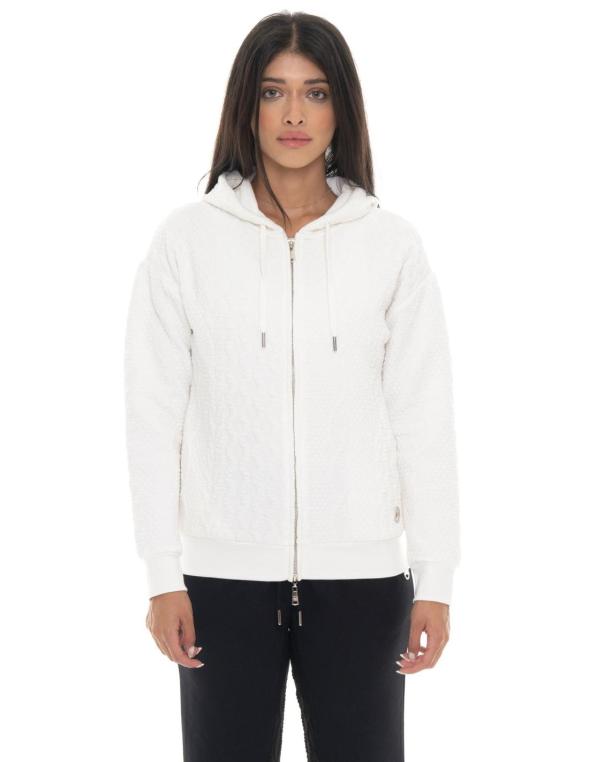 Woman hoody full zip Braid