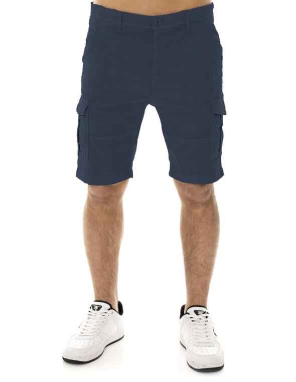 Pantaloncini cargo in twill...