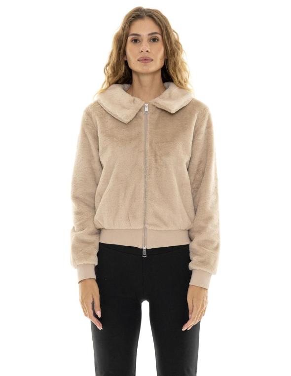 Giacca da donna in sherpa...