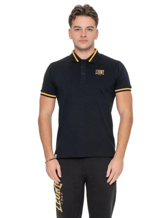 Men's Gold Pique Polo Shirt 2